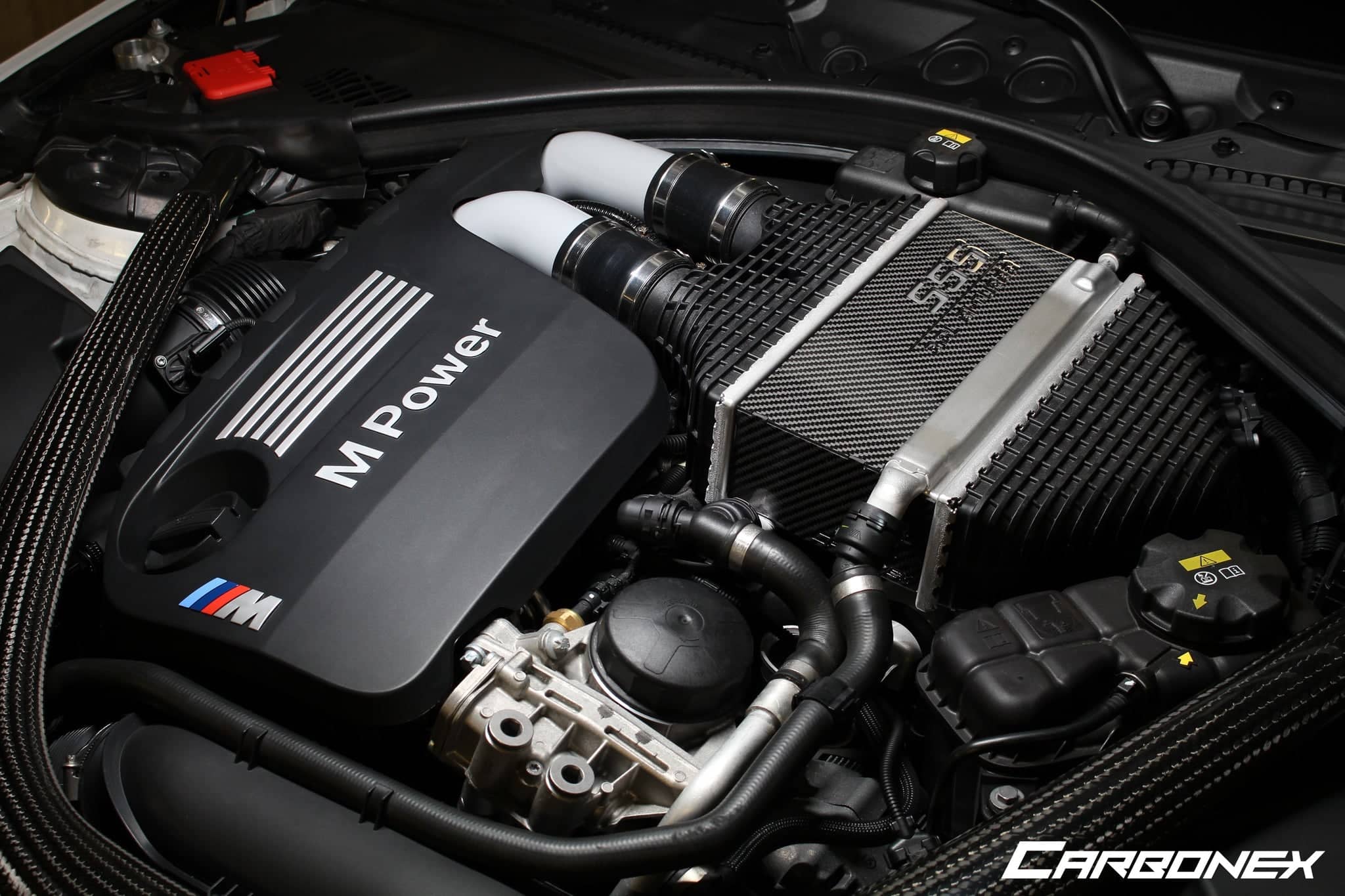 Kies-Motorsports IND Distribution Carbonex F8X (S55) Carbon Charge Cooler Cover - Engraved