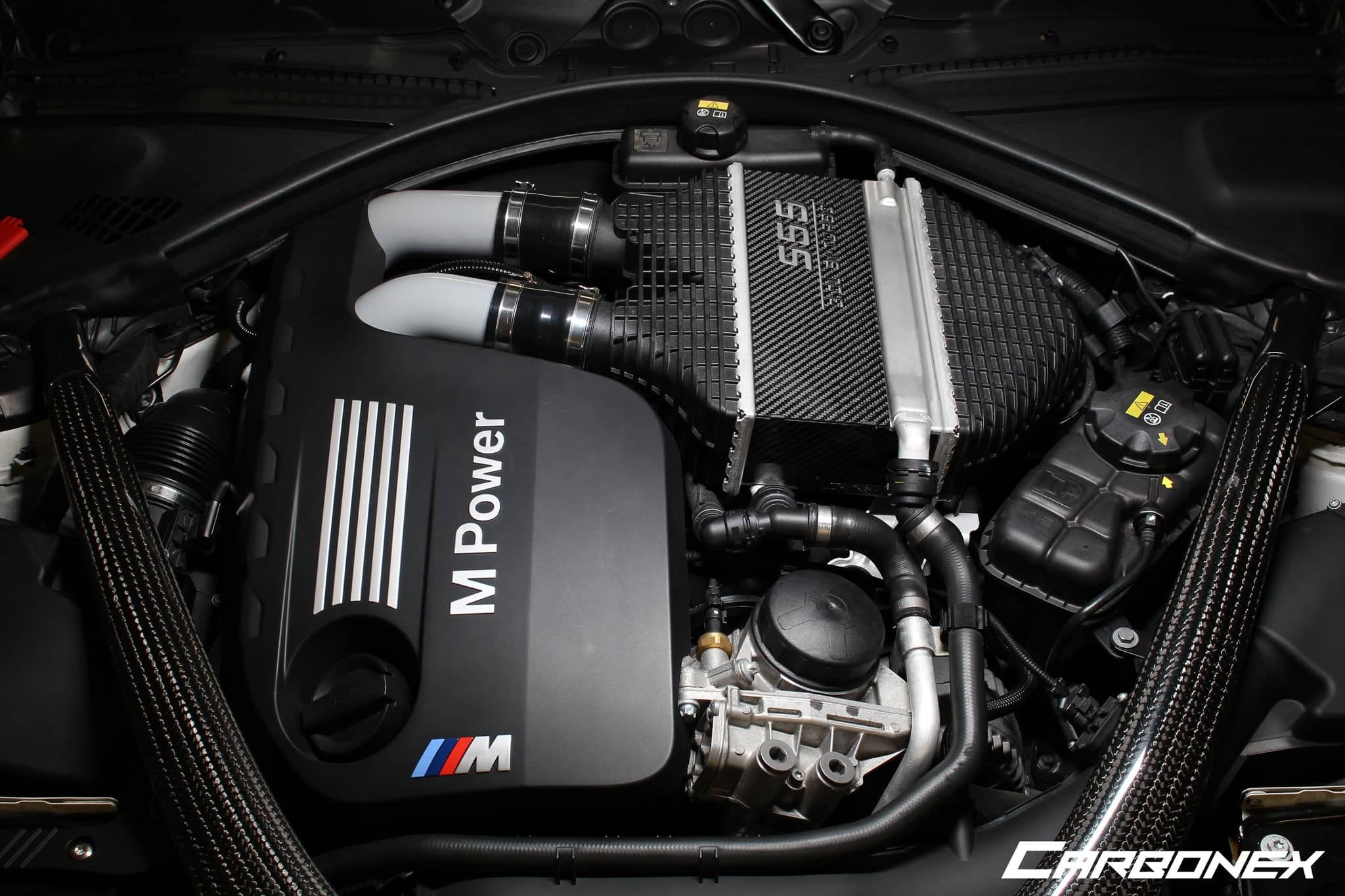 Kies-Motorsports IND Distribution Carbonex F8X (S55) Carbon Charge Cooler Cover - Engraved