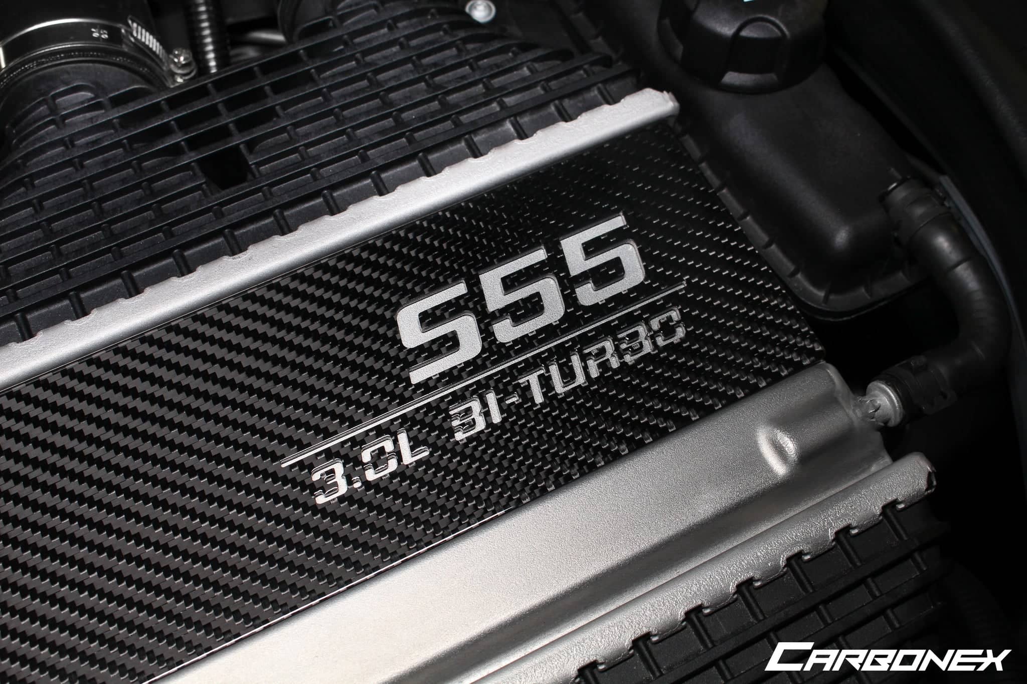 Kies-Motorsports IND Distribution Carbonex F8X (S55) Carbon Charge Cooler Cover - Engraved
