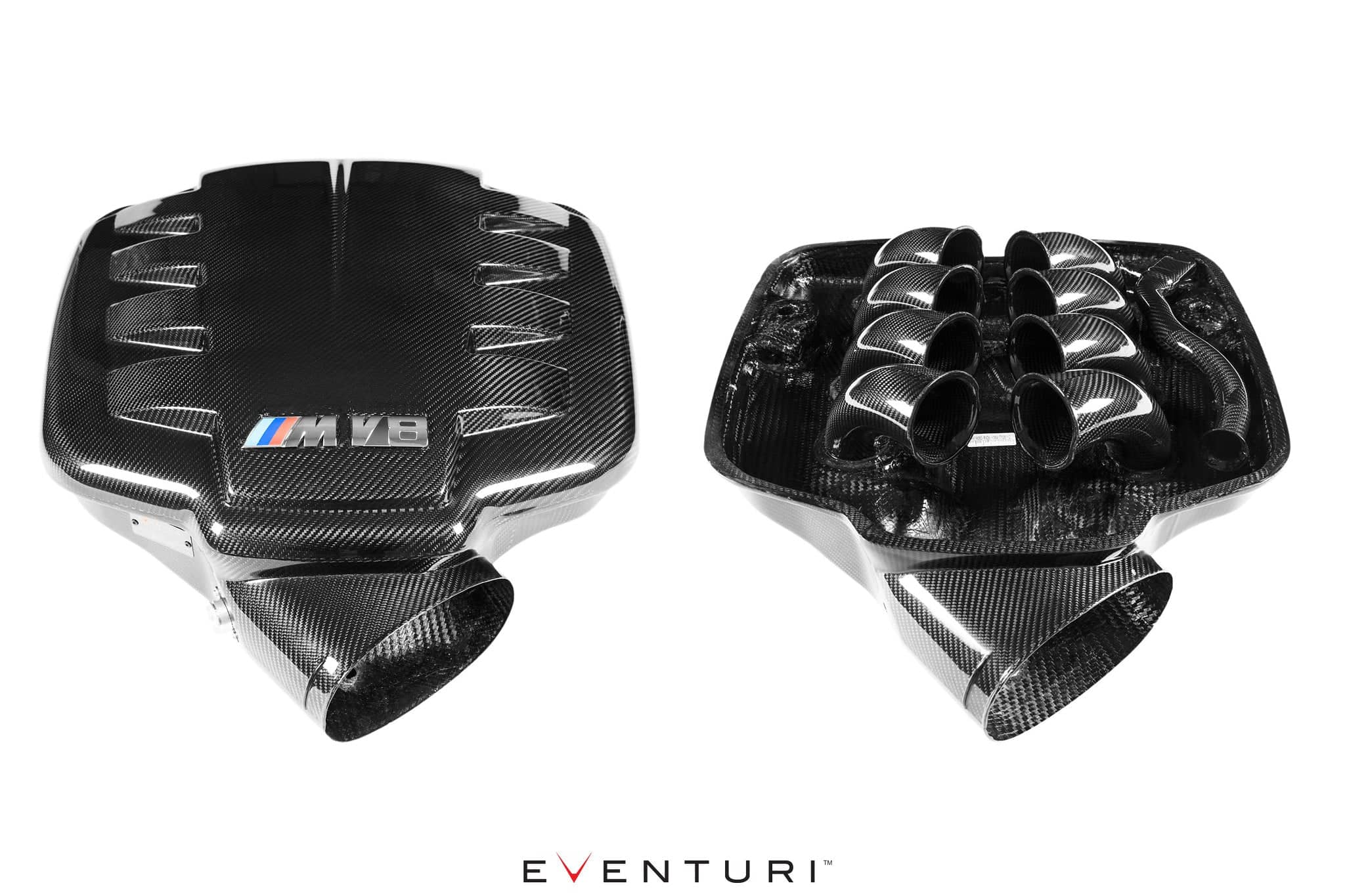 Kies-Motorsports iND Distribution Eventuri BMW E9X M3 (S65) Black Carbon Inlet Plenum - Gloss