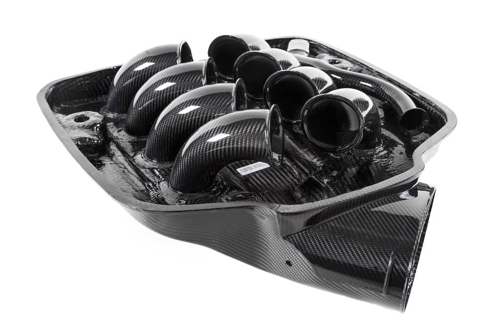 Kies-Motorsports iND Distribution Eventuri BMW E9X M3 (S65) Black Carbon Inlet Plenum - Gloss