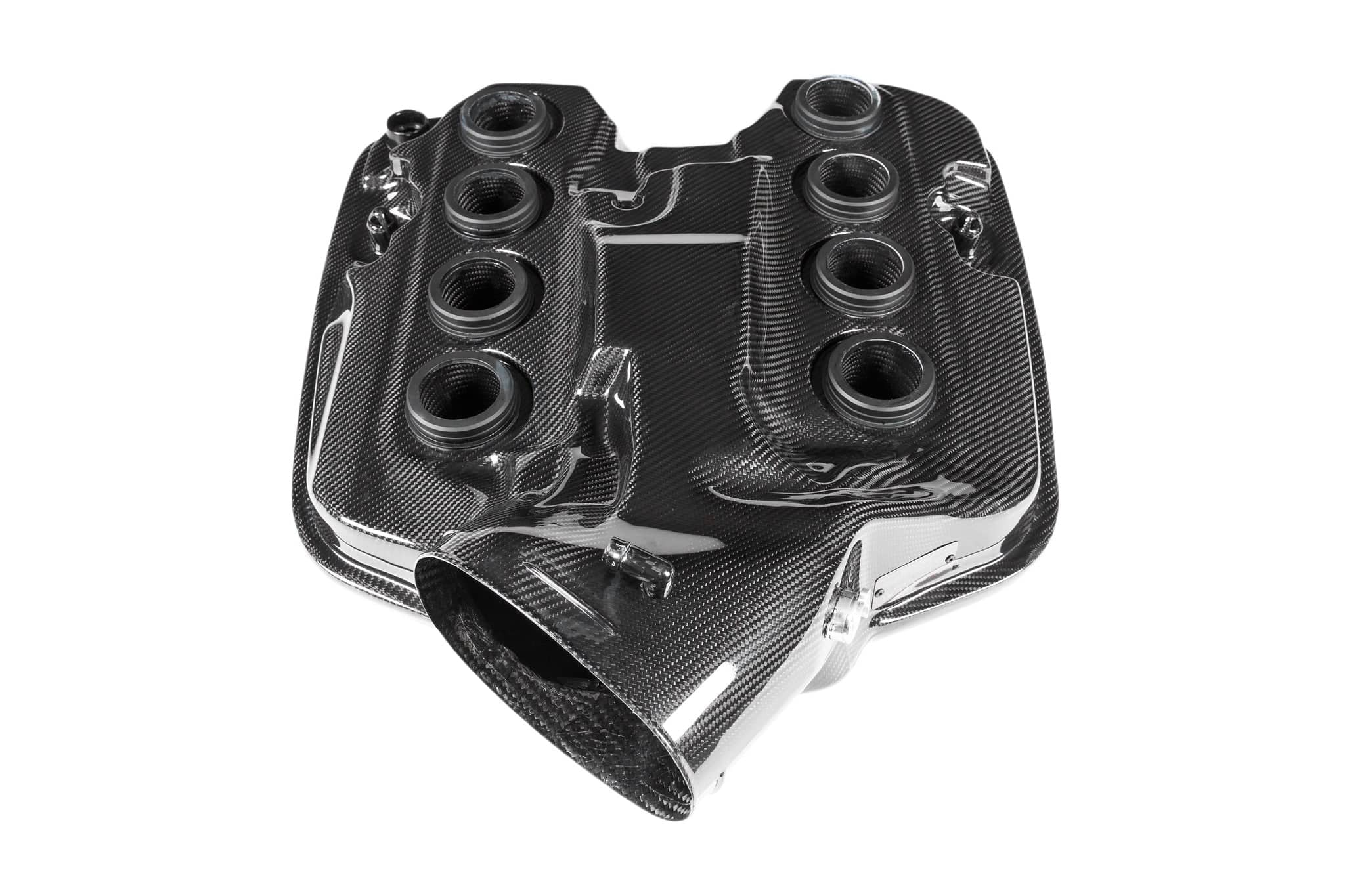 Kies-Motorsports iND Distribution Eventuri BMW E9X M3 (S65) Black Carbon Inlet Plenum - Gloss