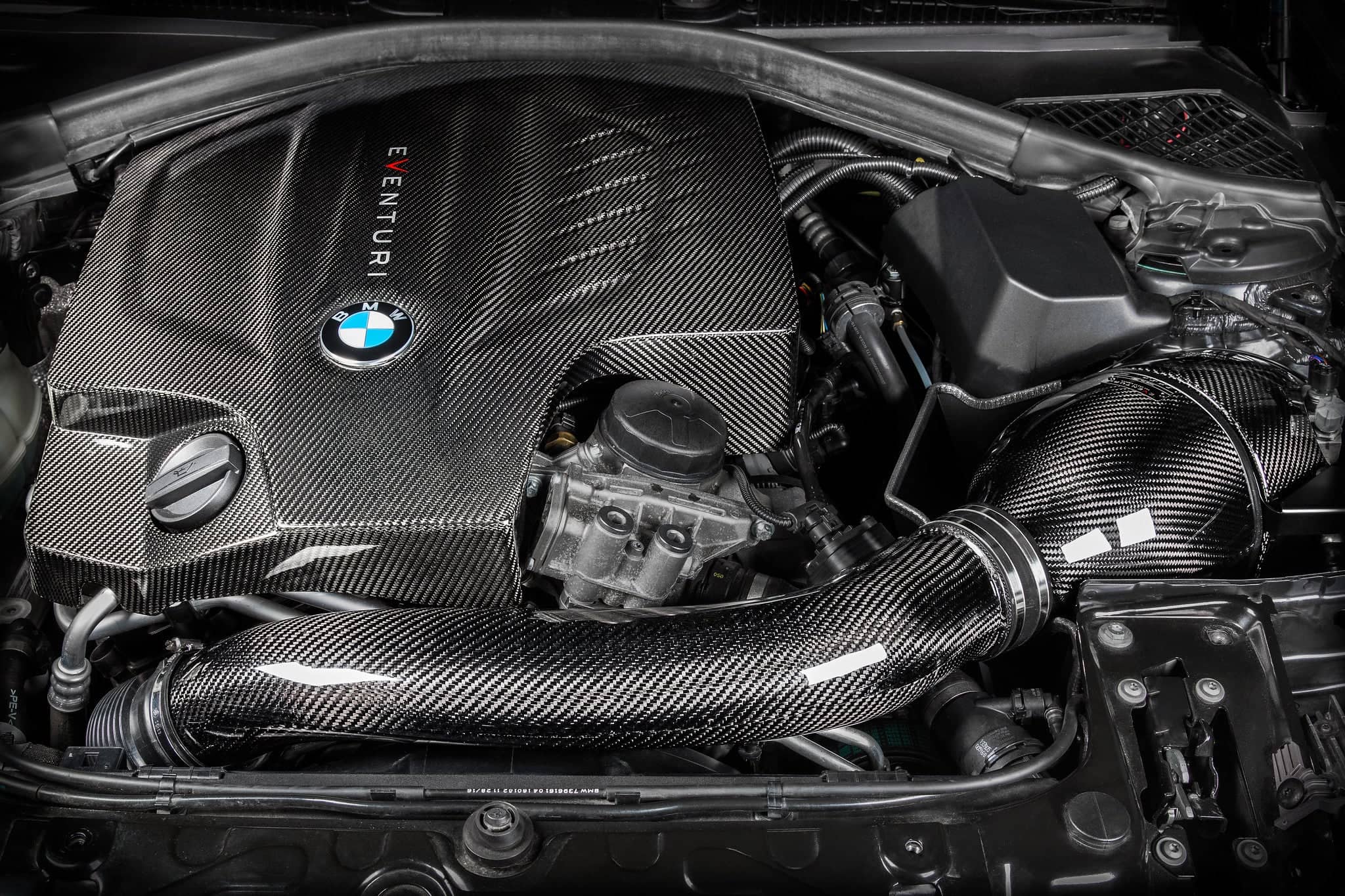 Kies-Motorsports iND Distribution Eventuri BMW F-Chassis N55 Black Carbon Intake System - V2