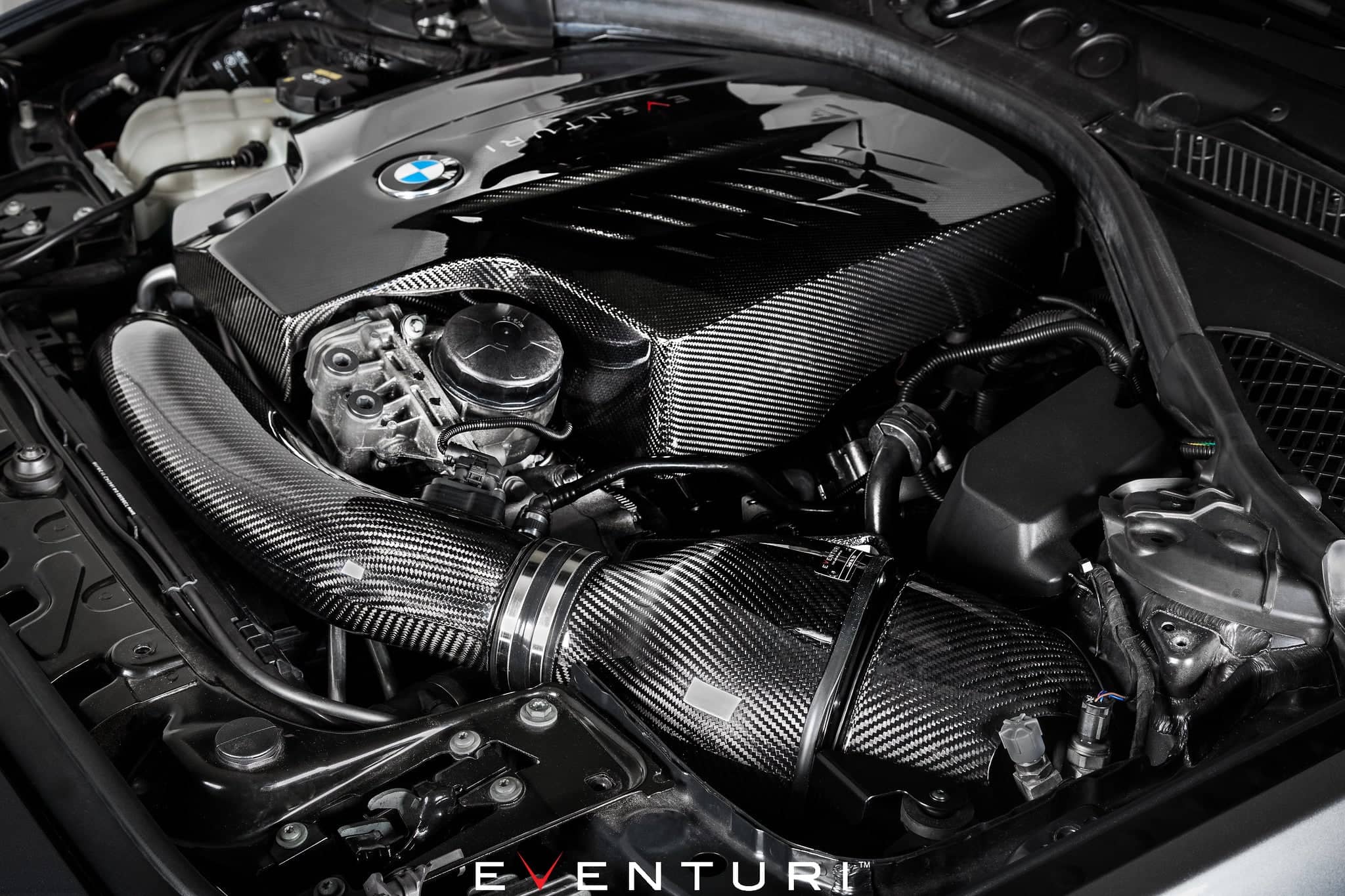 Kies-Motorsports iND Distribution Eventuri BMW F-Chassis N55 Black Carbon Intake System - V2