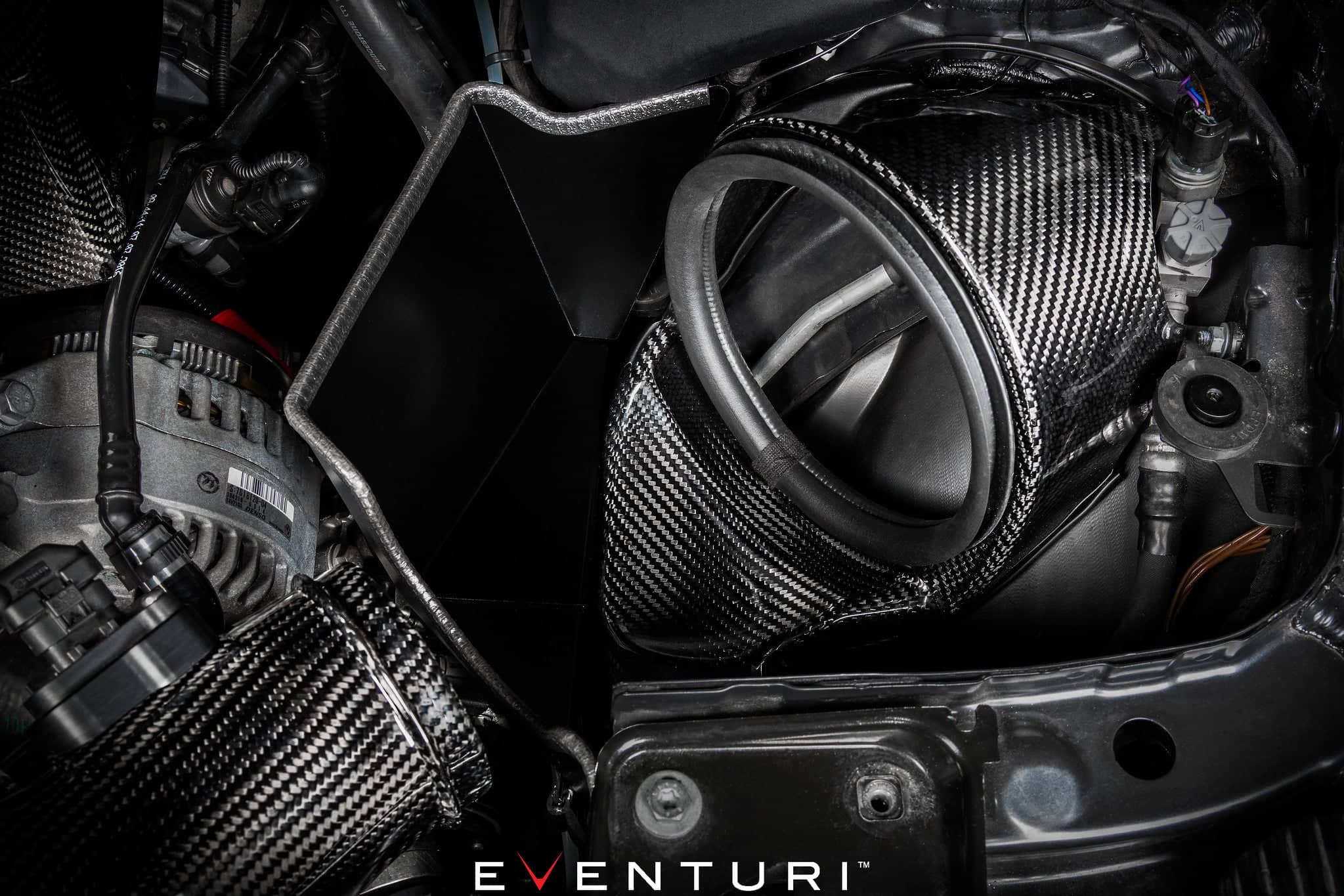 Kies-Motorsports iND Distribution Eventuri BMW F-Chassis N55 Black Carbon Intake System - V2