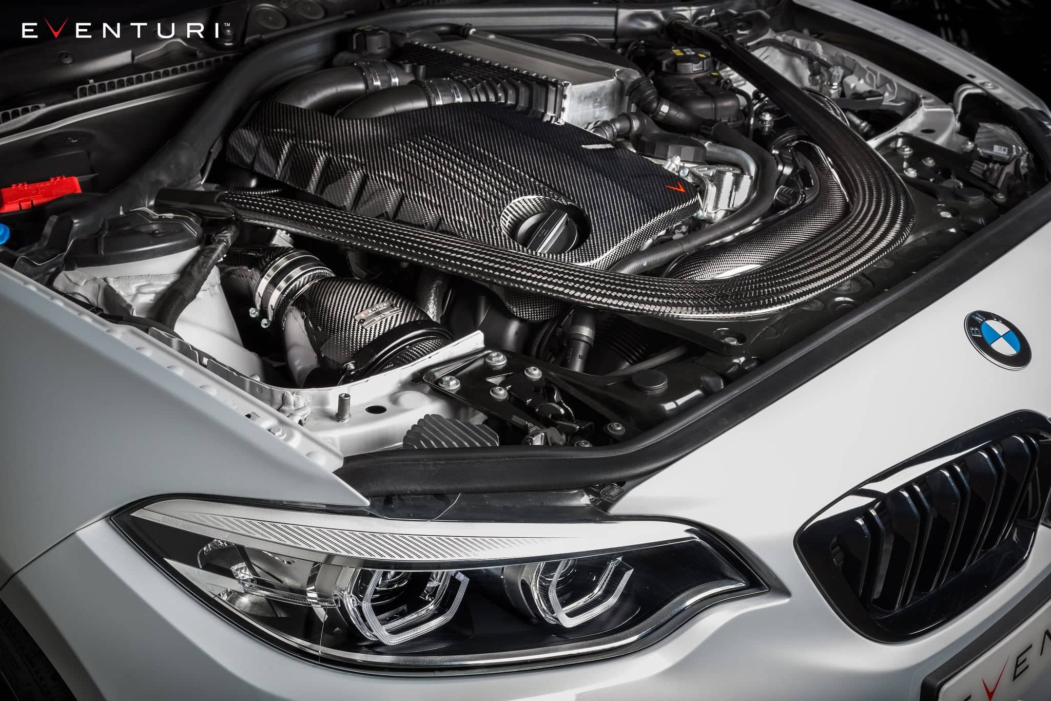 Kies-Motorsports iND Distribution Eventuri BMW F87 M2 Competition / M2 CS S55 Black Carbon Intake System