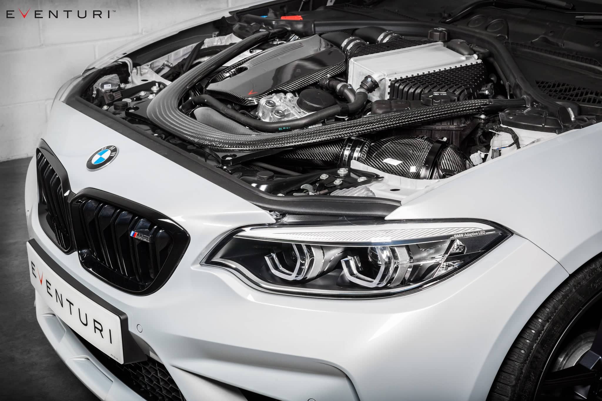 Eventuri BMW F87 M2 Competition / M2 CS S55 Black Carbon Intake System Secondary image