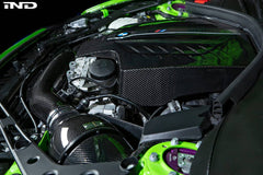 Kies-Motorsports iND Distribution Eventuri BMW F87 M2 N55 Black Carbon Engine Cover