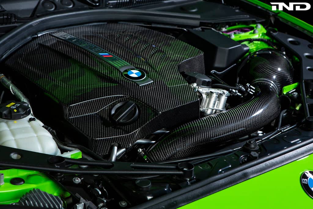 Kies-Motorsports iND Distribution Eventuri BMW F87 M2 N55 Black Carbon Engine Cover