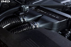 Kies-Motorsports iND Distribution Eventuri BMW F8X M2C M3 M4 S55 Black Carbon Charge Pipe Set - Gloss