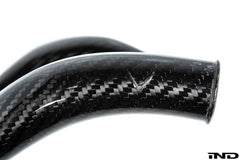 Kies-Motorsports iND Distribution Eventuri BMW F8X M2C M3 M4 S55 Black Carbon Charge Pipe Set - Gloss