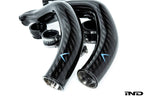 Kies-Motorsports iND Distribution Eventuri BMW F8X M2C M3 M4 S55 Black Carbon Charge Pipe Set - Gloss