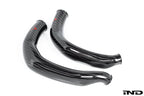 Kies-Motorsports iND Distribution Eventuri BMW F8X M2C M3 M4 S55 Black Carbon Charge Pipe Set - Gloss