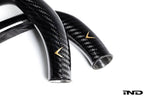 Kies-Motorsports iND Distribution Eventuri BMW F8X M2C M3 M4 S55 Black Carbon Charge Pipe Set - Gloss