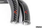 Kies-Motorsports iND Distribution Eventuri BMW F8X M2C M3 M4 S55 Black Carbon Charge Pipe Set - Gloss