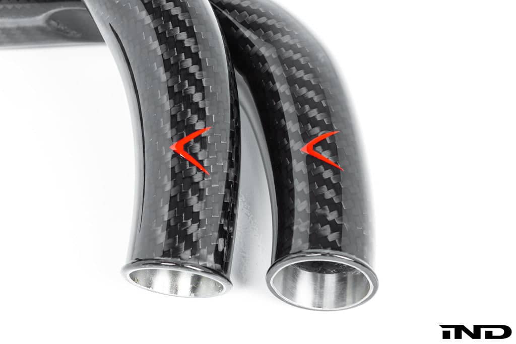 Kies-Motorsports iND Distribution Eventuri BMW F8X M2C M3 M4 S55 Black Carbon Charge Pipe Set - Gloss