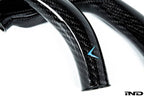 Kies-Motorsports iND Distribution Eventuri BMW F8X M2C M3 M4 S55 Black Carbon Charge Pipe Set - Gloss