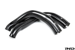 Kies-Motorsports iND Distribution Eventuri BMW F8X M2C M3 M4 S55 Black Carbon Charge Pipe Set - Matte