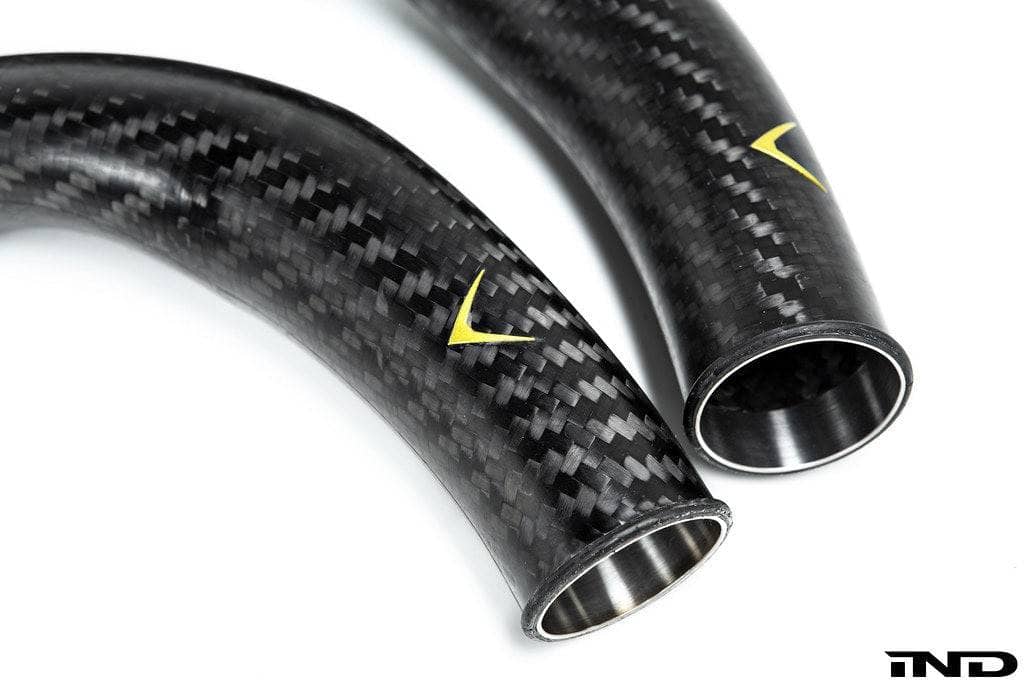 Kies-Motorsports iND Distribution Eventuri BMW F8X M2C M3 M4 S55 Black Carbon Charge Pipe Set - Matte
