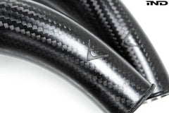 Kies-Motorsports iND Distribution Eventuri BMW F8X M2C M3 M4 S55 Black Carbon Charge Pipe Set - Matte