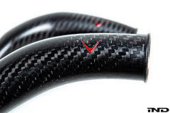 Kies-Motorsports iND Distribution Eventuri BMW F8X M2C M3 M4 S55 Black Carbon Charge Pipe Set - Matte