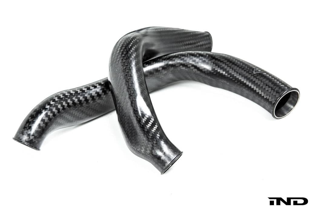 Kies-Motorsports iND Distribution Eventuri BMW F8X M2C M3 M4 S55 Black Carbon Charge Pipe Set - Matte