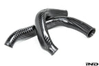 Kies-Motorsports iND Distribution Eventuri BMW F8X M2C M3 M4 S55 Black Carbon Charge Pipe Set - Matte
