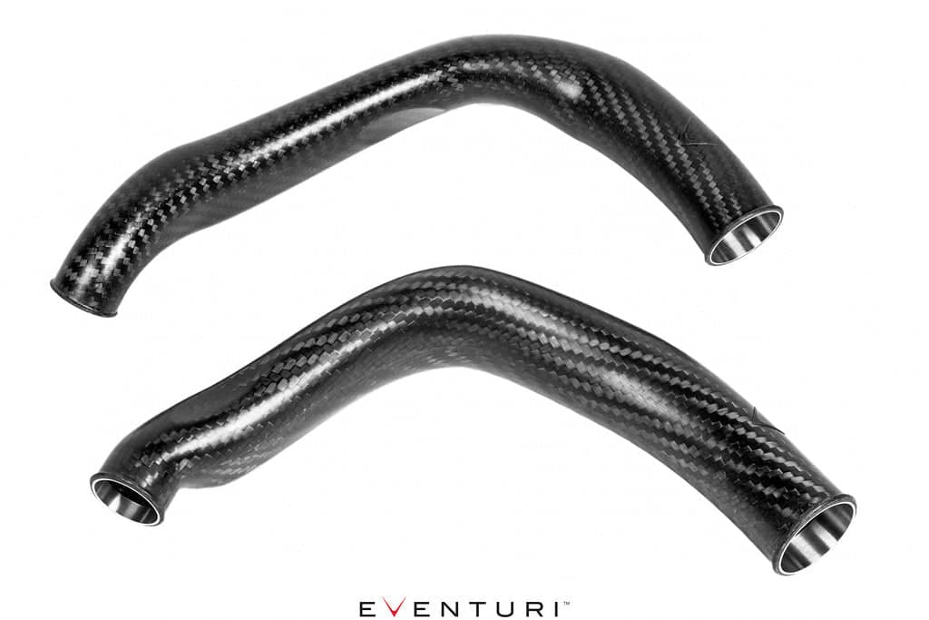 Kies-Motorsports iND Distribution Eventuri BMW F8X M2C M3 M4 S55 Black Carbon Charge Pipe Set - Matte