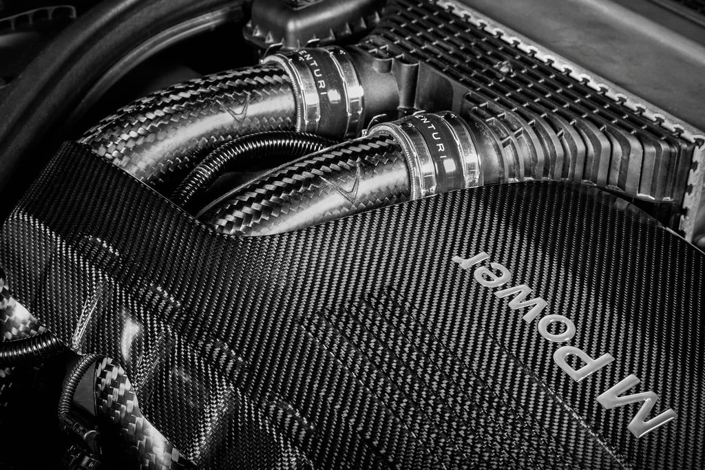 Kies-Motorsports iND Distribution Eventuri BMW F8X M2C M3 M4 S55 Black Carbon Charge Pipe Set - Matte