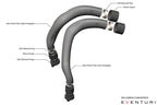 Kies-Motorsports iND Distribution Eventuri BMW F8X M2C M3 M4 S55 Black Carbon Charge Pipe Set - Matte