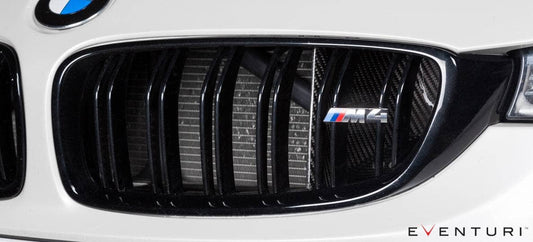 Kies-Motorsports iND Distribution Eventuri BMW F8X M3 / M4 Black Carbon Air Scoop Set