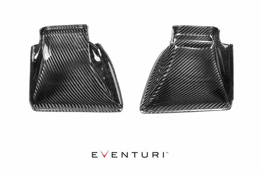 Kies-Motorsports iND Distribution Eventuri BMW F8X M3 / M4 Black Carbon Air Scoop Set