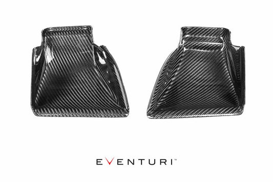 Kies-Motorsports iND Distribution Eventuri BMW F8X M3 / M4 Black Carbon Air Scoop Set