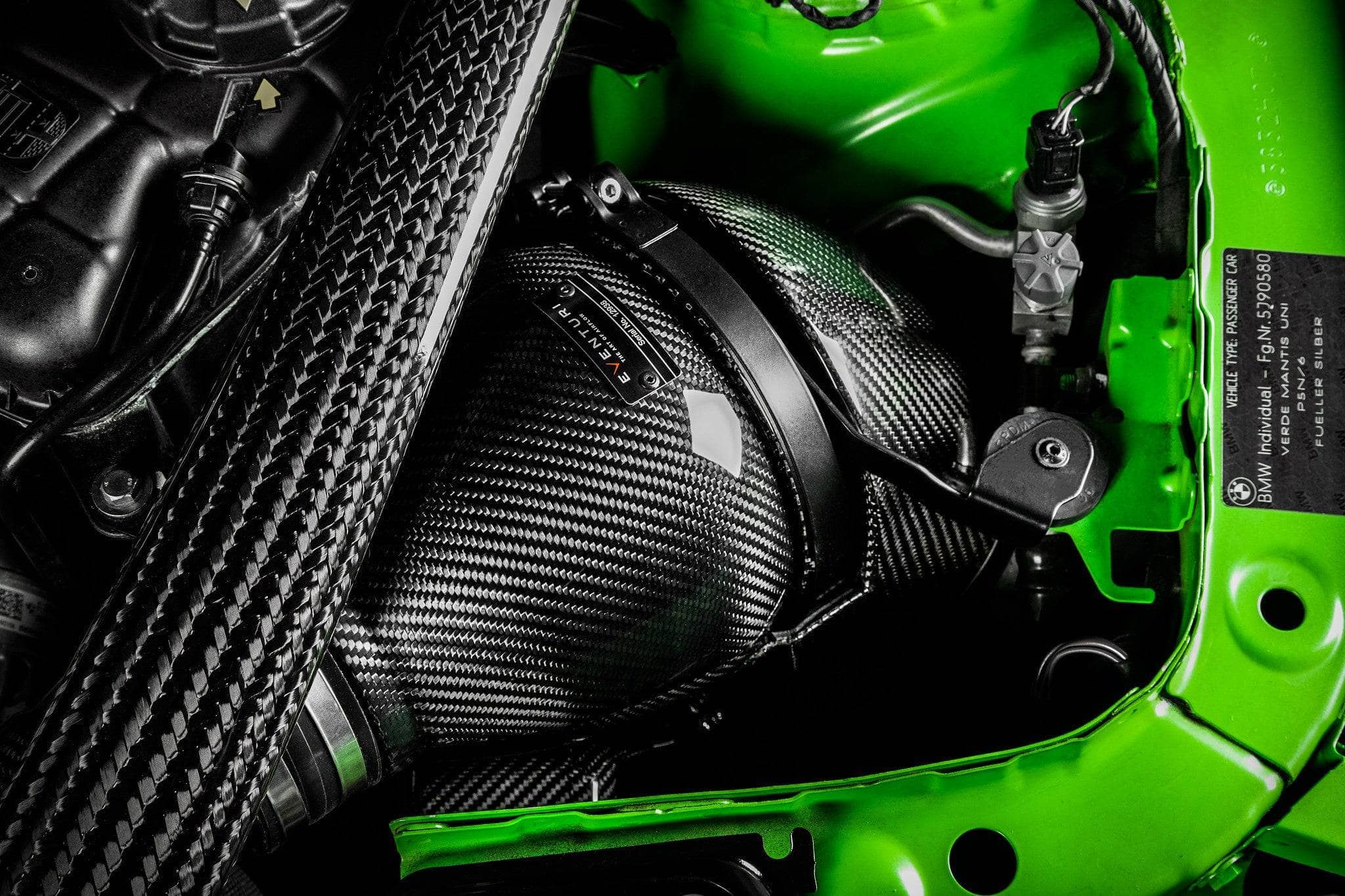 Kies-Motorsports iND Distribution Eventuri BMW F8X M3 / M4 Black Carbon Intake System - V2