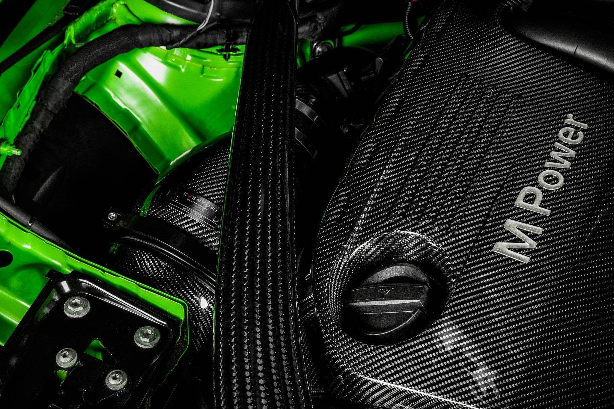 Kies-Motorsports iND Distribution Eventuri BMW F8X M3 / M4 Black Carbon Intake System - V2
