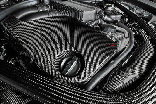 Kies-Motorsports iND Distribution Eventuri BMW F8X M3 / M4 S55 Black Carbon Engine Cover
