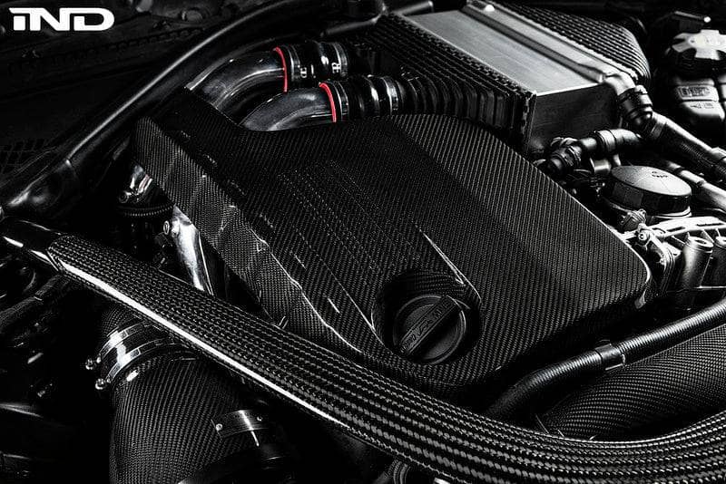 Kies-Motorsports iND Distribution Eventuri BMW F8X M3 / M4 S55 Black Carbon Engine Cover Black Carbon (EVE-F8XM-CF-ENG)