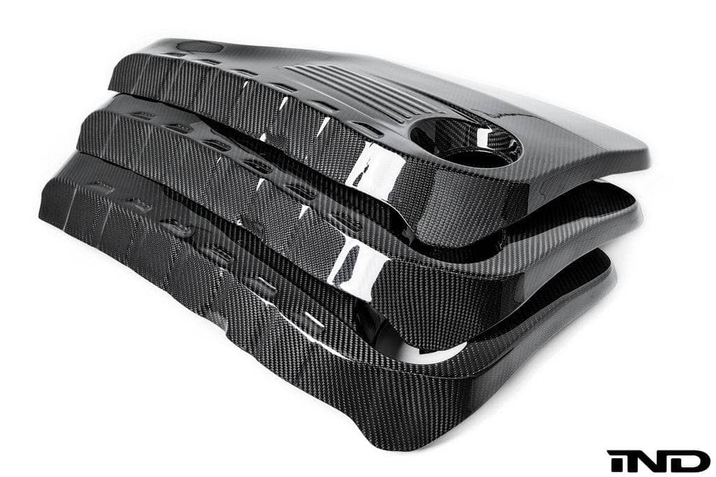 Kies-Motorsports iND Distribution Eventuri BMW F8X M3 / M4 S55 Black Carbon Engine Cover Black Carbon (EVE-F8XM-CF-ENG)