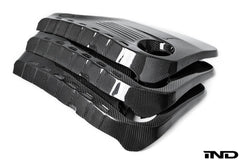 Kies-Motorsports iND Distribution Eventuri BMW F8X M3 / M4 S55 Black Carbon Engine Cover Black Carbon (EVE-F8XM-CF-ENG)