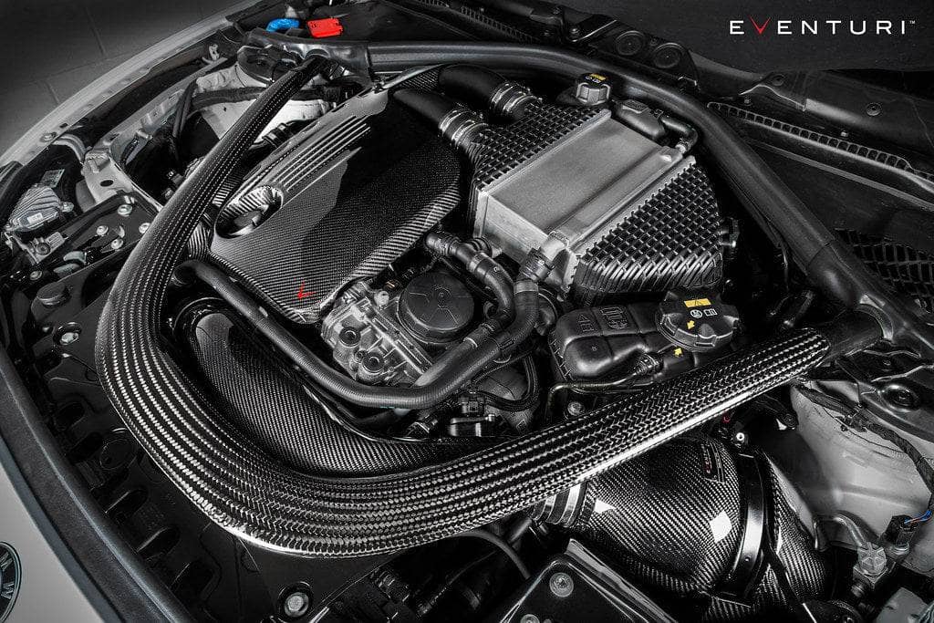 Kies-Motorsports iND Distribution Eventuri BMW F8X M3 / M4 S55 Black Carbon Engine Cover Black Carbon (EVE-F8XM-CF-ENG)
