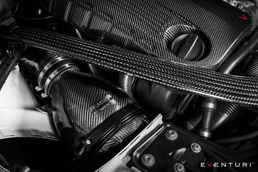 Kies-Motorsports iND Distribution Eventuri BMW F8X M3 / M4 S55 Black Carbon Engine Cover Black Carbon (EVE-F8XM-CF-ENG)
