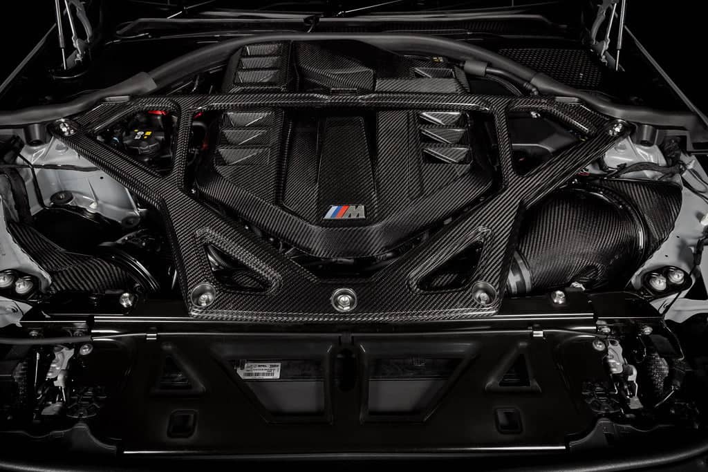 Kies-Motorsports iND Distribution Eventuri BMW G8X M2 / M3 / M4 CSL Carbon Strut Brace Gloss Carbon