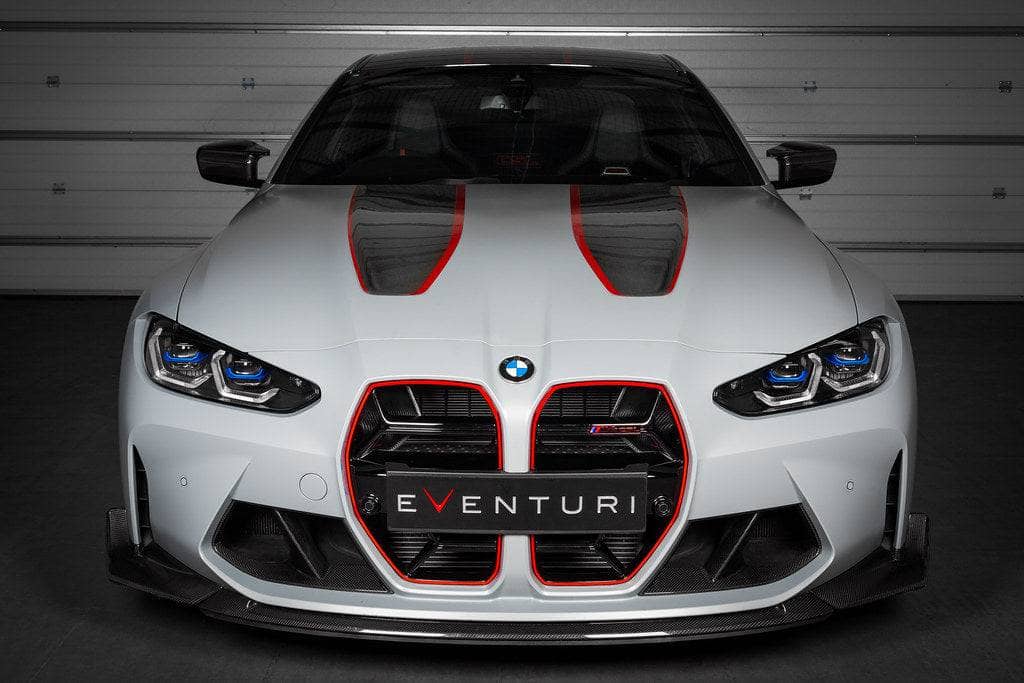 Kies-Motorsports iND Distribution Eventuri BMW G8X M3 / M4 Black Carbon Intake Scoop Set