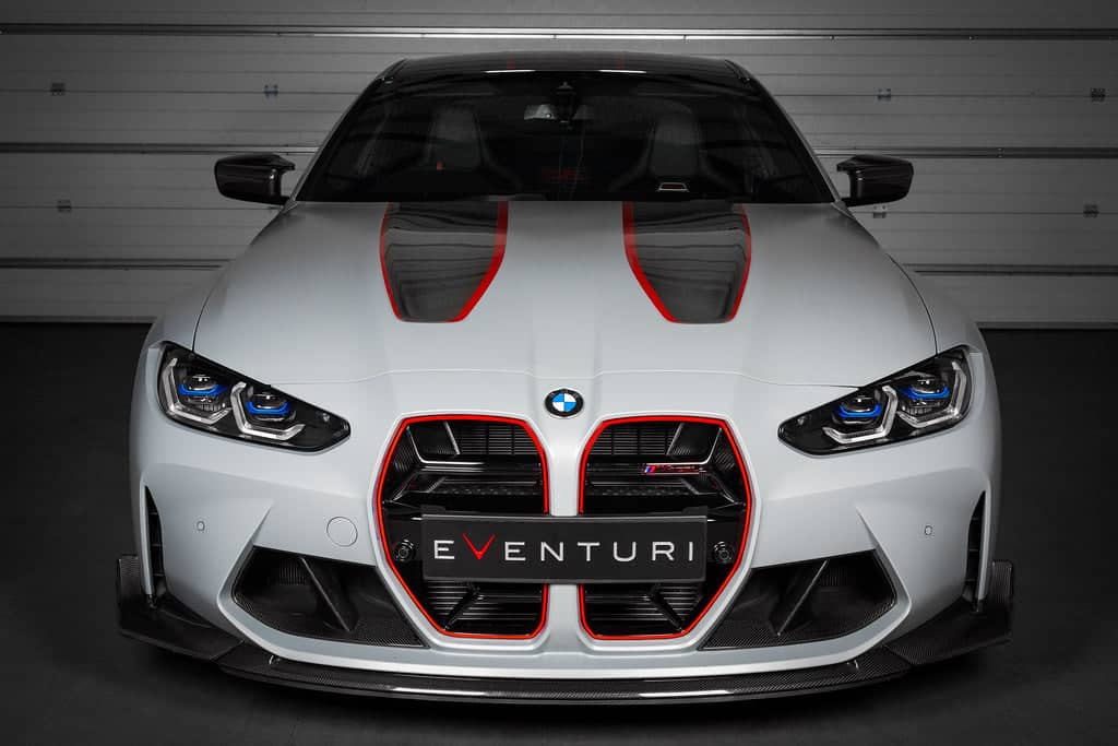 Kies-Motorsports iND Distribution Eventuri BMW G8X M3 / M4 Black Carbon Intake Scoop Set
