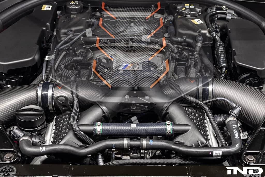 Kies-Motorsports iND Distribution Eventuri BMW G90 / G99 M5 (S68) Carbon Turbo Inlet Set