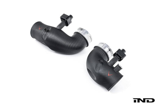 Kies-Motorsports iND Distribution Eventuri BMW G90 / G99 M5 (S68) Carbon Turbo Inlet Set Matte Carbon