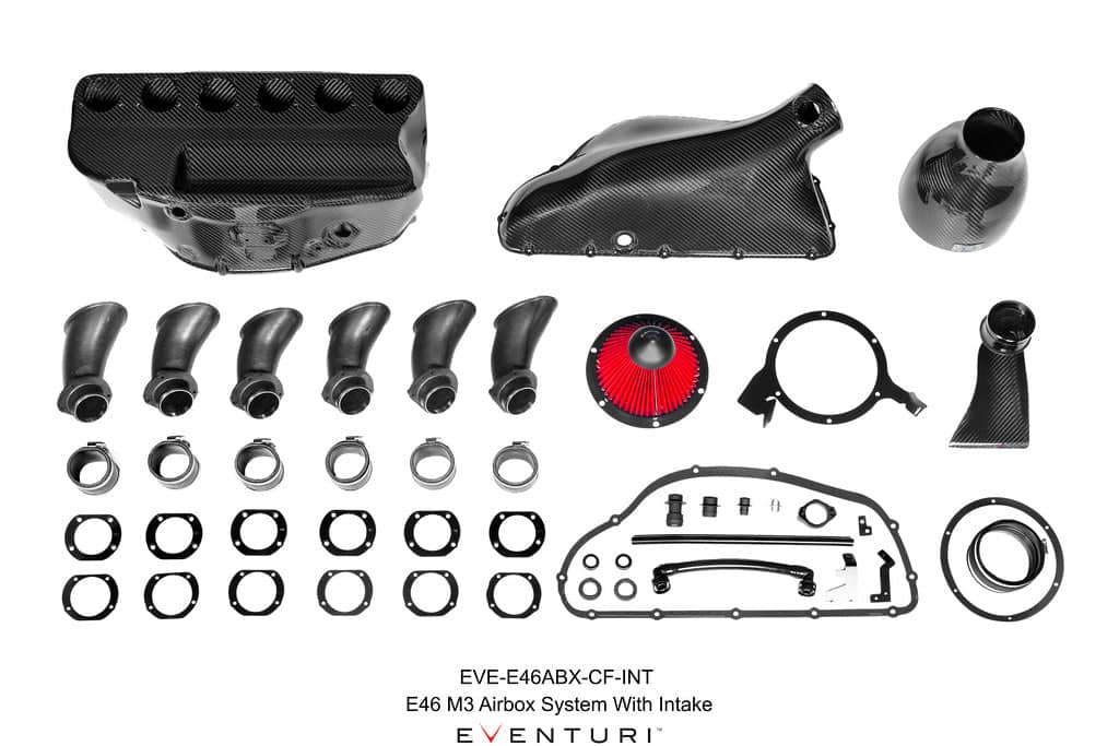Kies-Motorsports IND Distribution Eventuri E46 M3 Hybrid Carbon Airbox System With Eventuri Intake