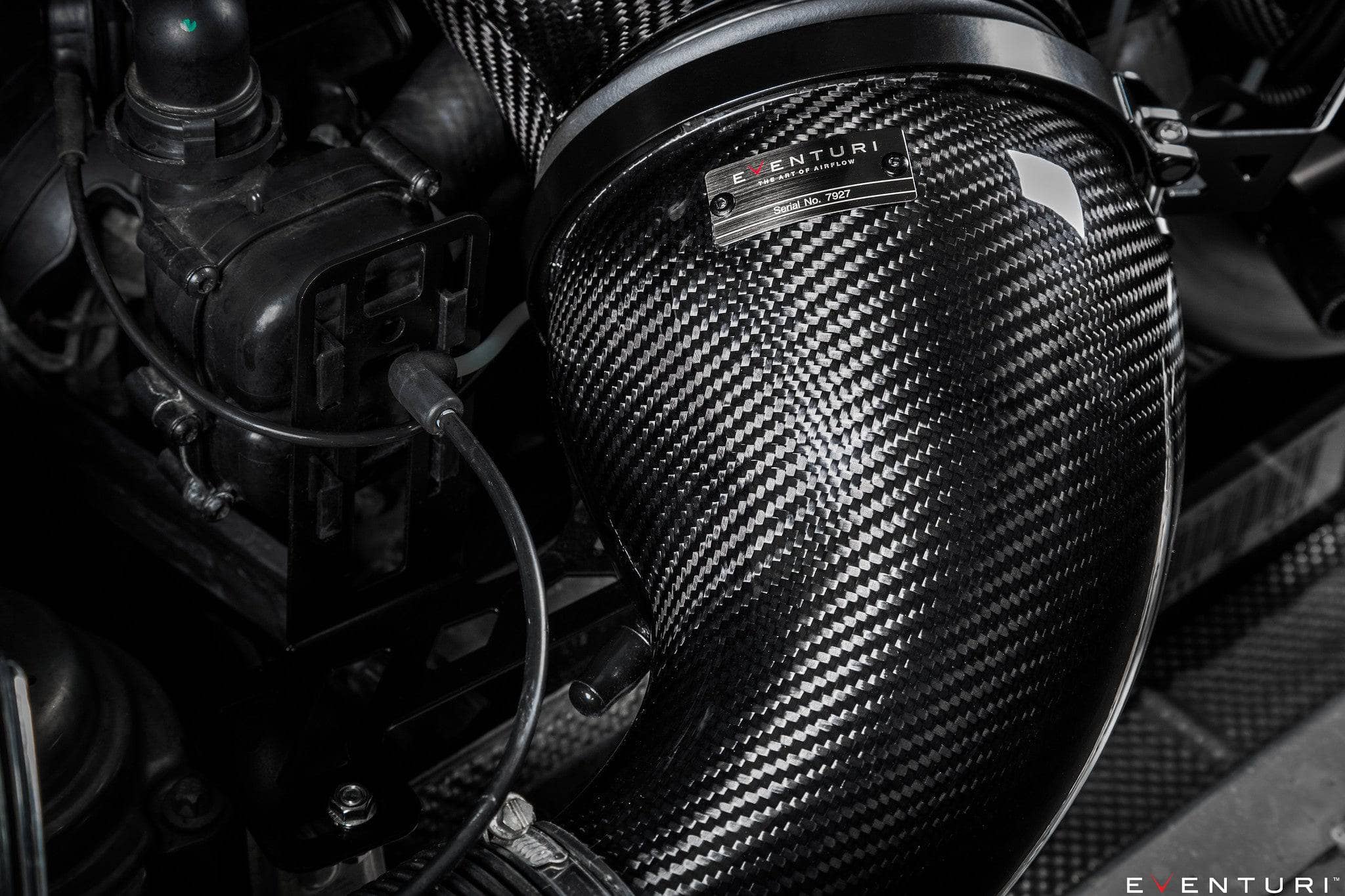 Kies-Motorsports iND Distribution Eventuri Porsche 991 991.2 Turbo / Turbo S Black Carbon Intake System