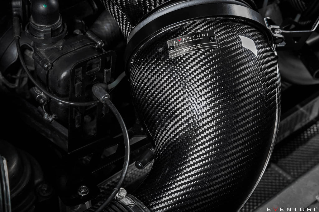 Kies-Motorsports iND Distribution Eventuri Porsche 991 991.2 Turbo / Turbo S Black Carbon Intake System