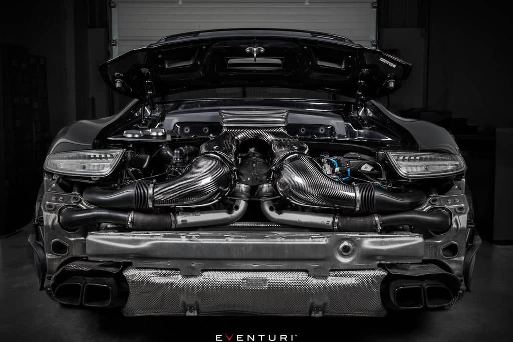 Eventuri Porsche 991 991.2 Turbo / Turbo S Black Carbon Intake System ...
